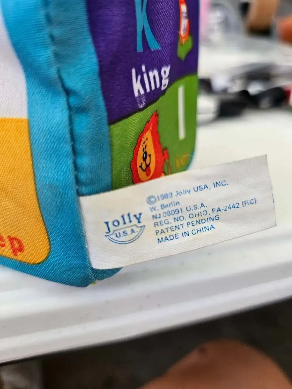 Jolly USA Alphabet Soft Baby Blocks
